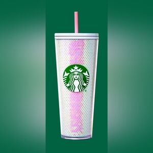 Starbucks Sequin Cold Cup - White